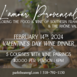 Park Street Hospitality – Valentine’s Day Wine Dinner 2024