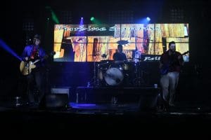 Turbine Sunrise (from left-right): Josh Cole (guitar/main vocals), Steven Vinciguerra (drums), and Zach King (bass)