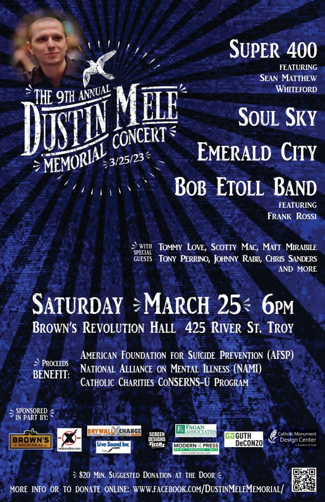 Dustin Mele Memorial Concert Poster