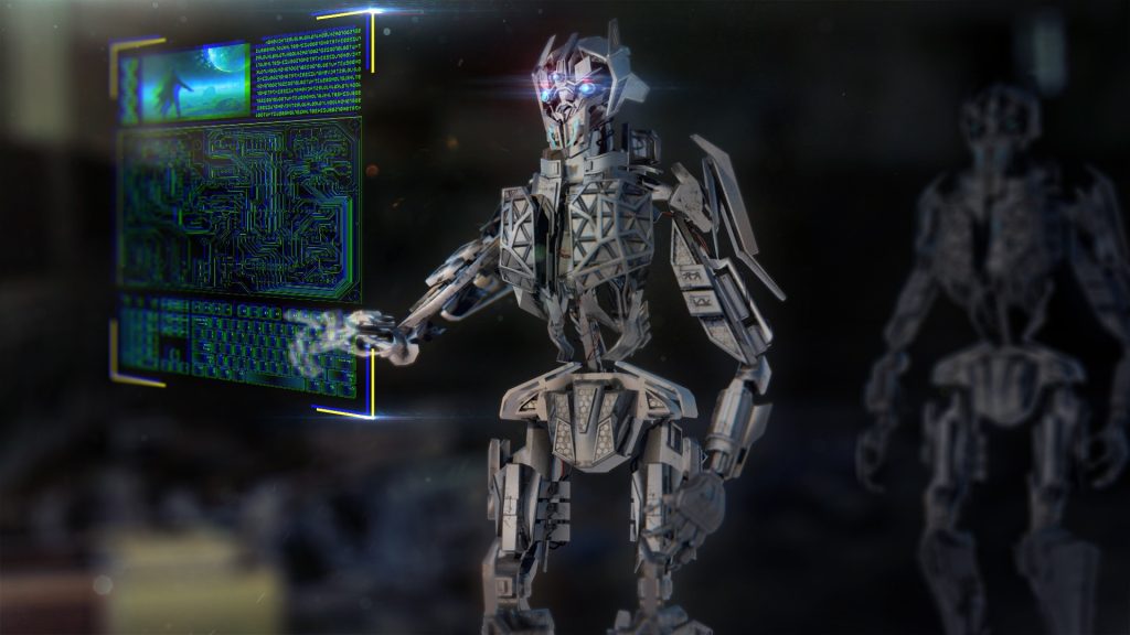AI Art Robot Concept