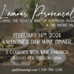 Park Street Hospitality – Valentine’s Day Wine Dinner 2024
