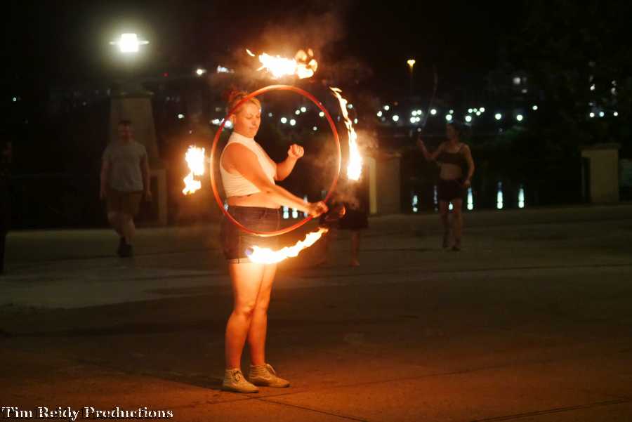Albany Riverfront Park Fire Spinners