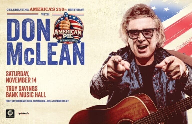 New performance announcement Don McLean at Troy Savings Bank Music Hall