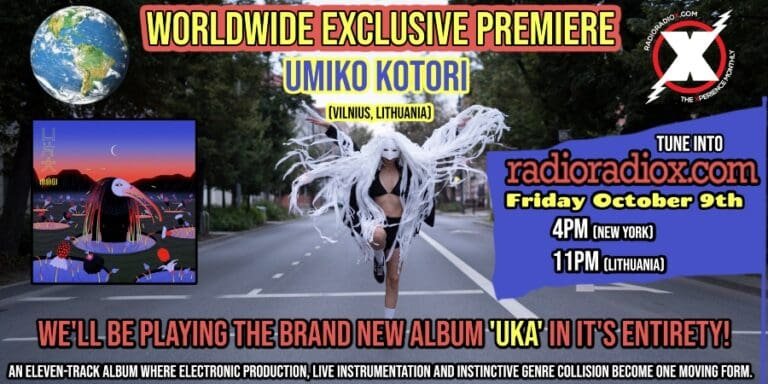 WORLDWIDE Exclusive Premiere: UMIKO Kotori ‘UKA (羽化)’ FULL ALBUM Stream 10/9/2026 on RadioRadioX.com